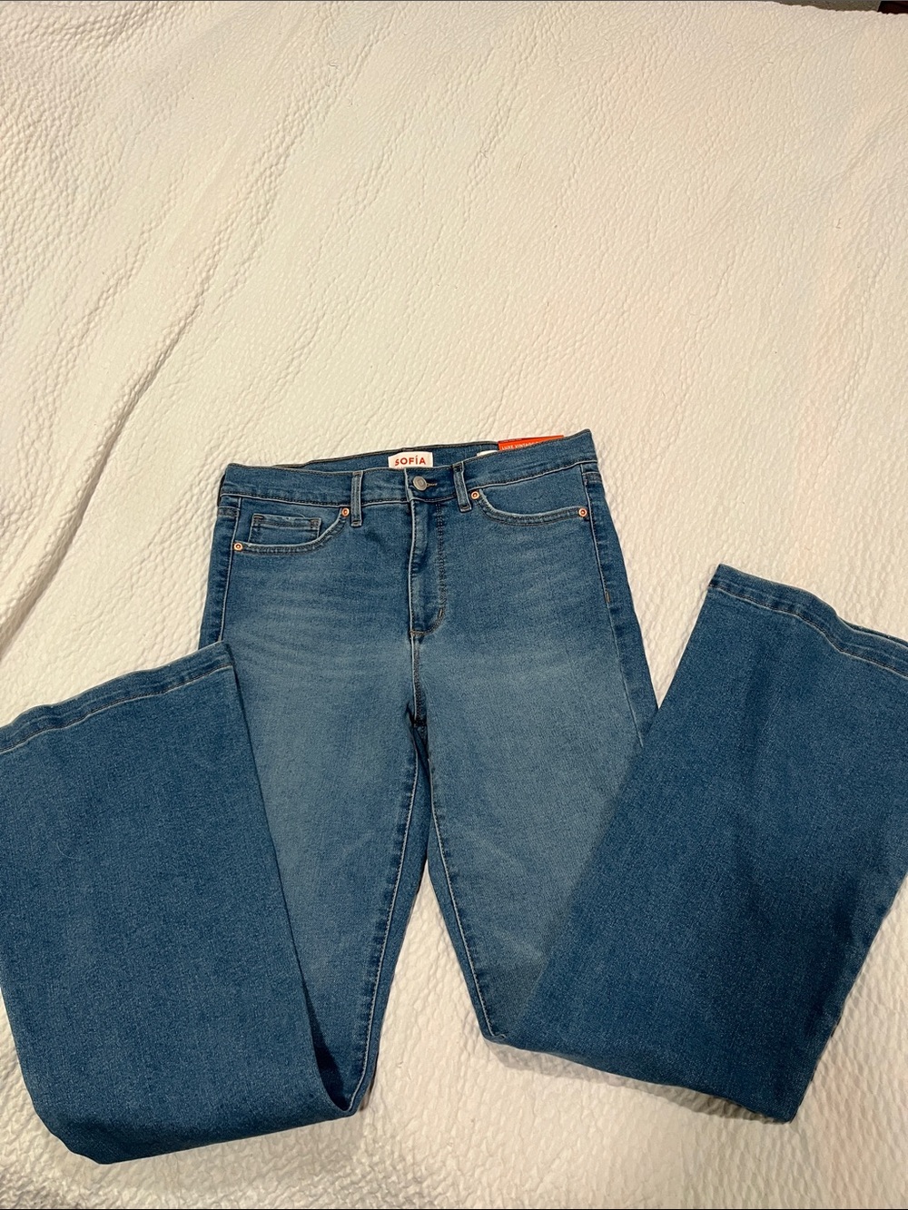 Sofia by Sofia Vergara Luxe Vintage Denim Melisa Flare Sz 10R NWT